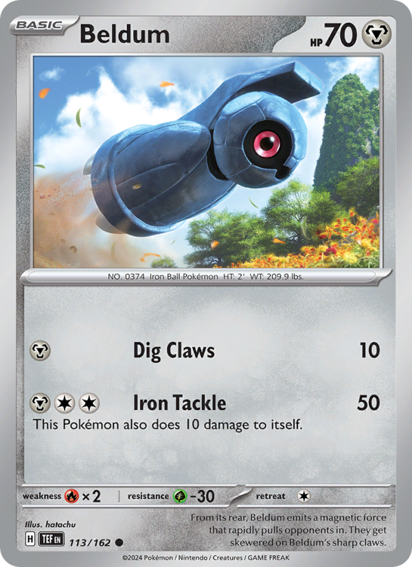 Beldum (113/162) Reverse Holo card image