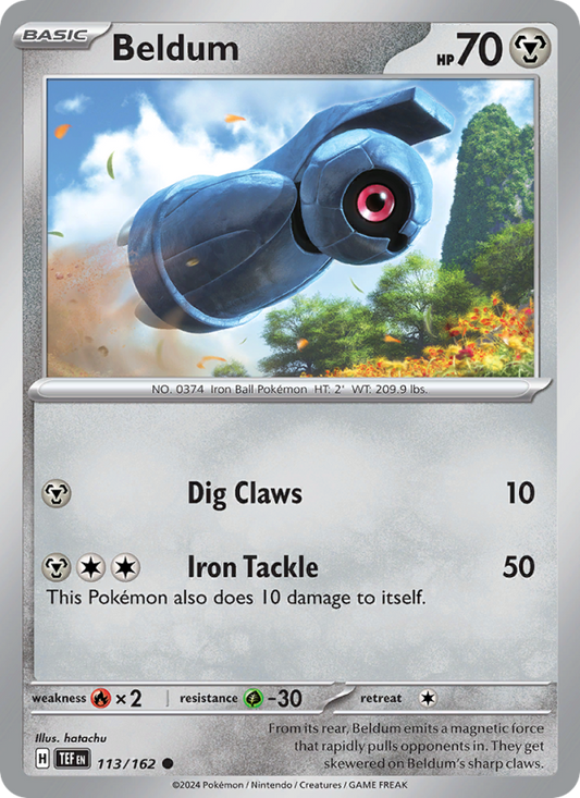 Beldum (113/162) Reverse Holo card image