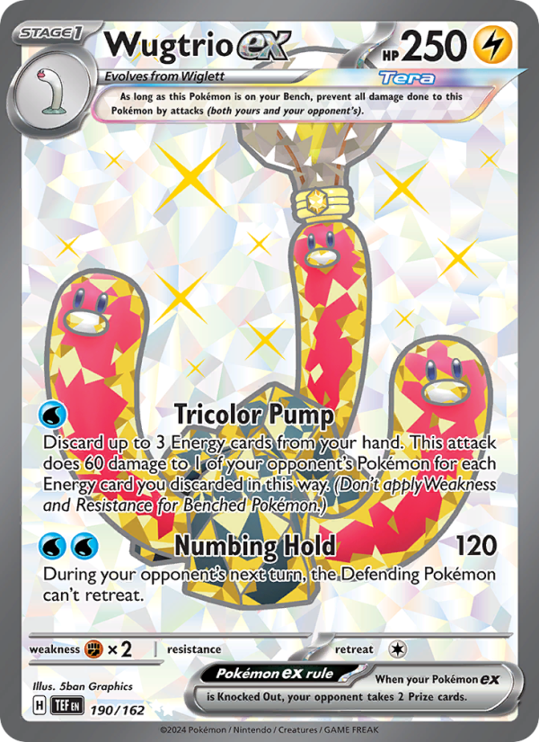 Wugtrio ex (190/162) Holographic card image