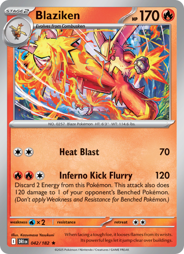 Blaziken (042/182) Reverse Holo card image
