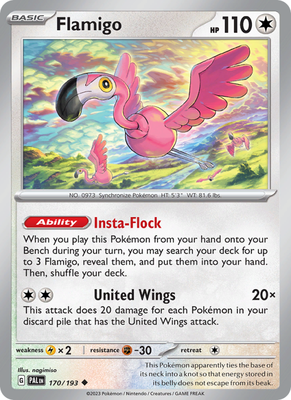 Flamigo (170/193) Reverse Holo card image