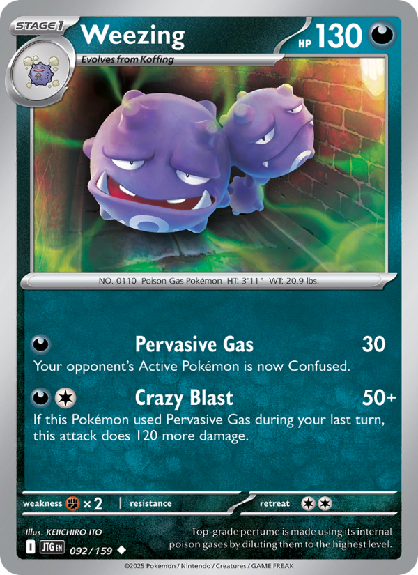 Weezing (092/159) Reverse Holo card image