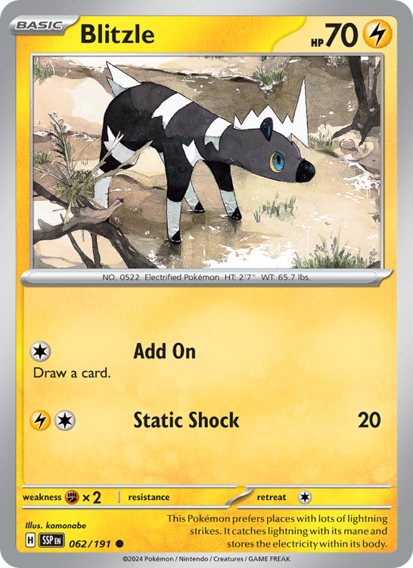 Blitzle (062/191) Reverse Holo card image