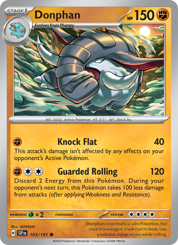Donphan (103/191) Reverse Holo card image