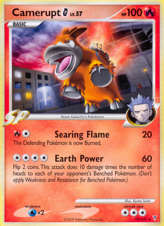 Camerupt G (019/147) Reverse Holo card image