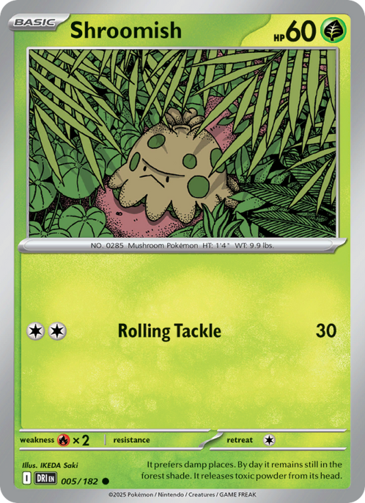 Shroomish (005/182) Reverse Holo card image
