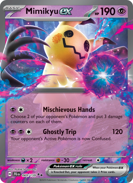 Mimikyu ex (069/159) Reverse Holo card image