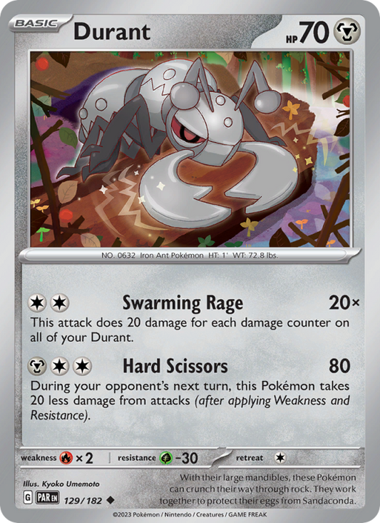 Durant (129/182) Reverse Holo card image