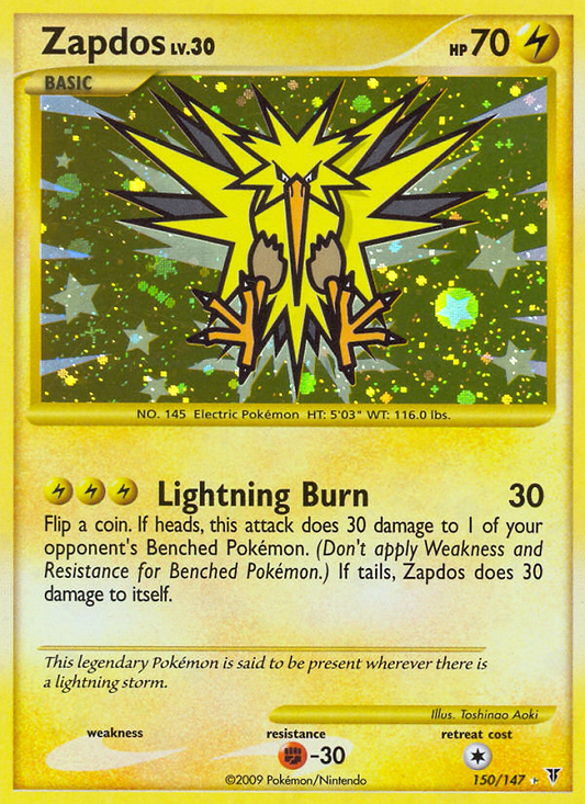 Zapdos (150/147) Reverse Holo card image
