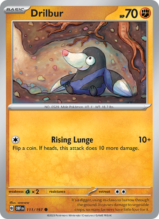 Drilbur (111/197) Reverse Holo card image