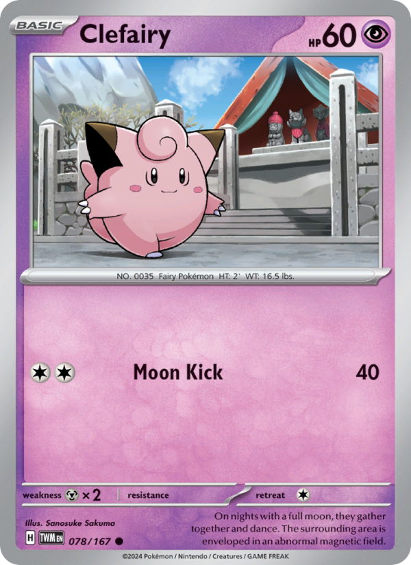 Clefairy (078/167) Reverse Holo card image