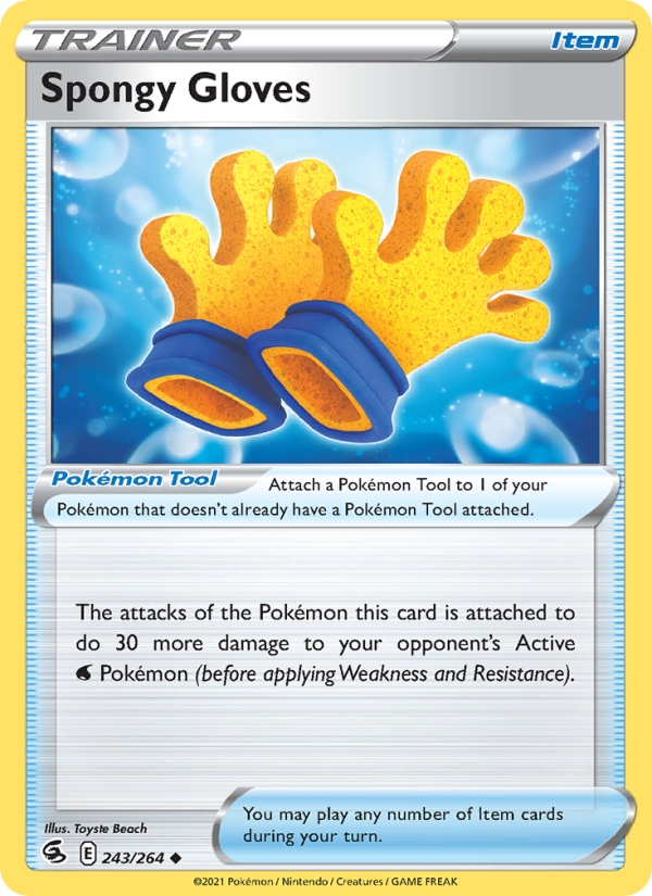Spongy Gloves (243/264) Reverse Holo card image