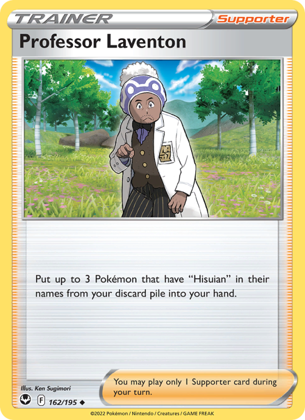 Professor Laventon (162/195) Reverse Holo card image