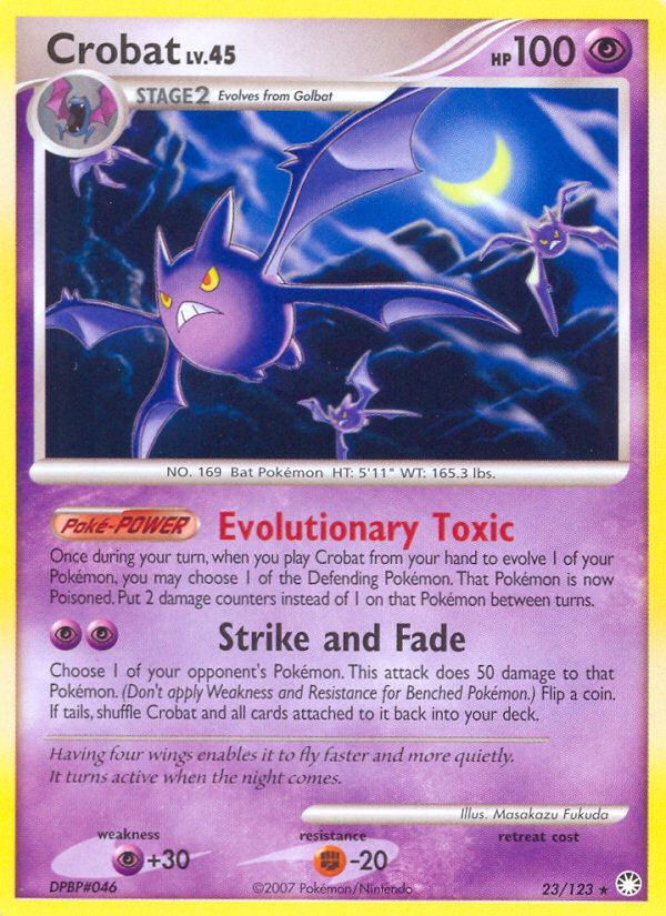 Crobat (023/122) Reverse Holo card image