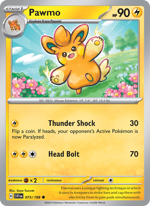 Pawmo (075/198) Reverse Holo card image