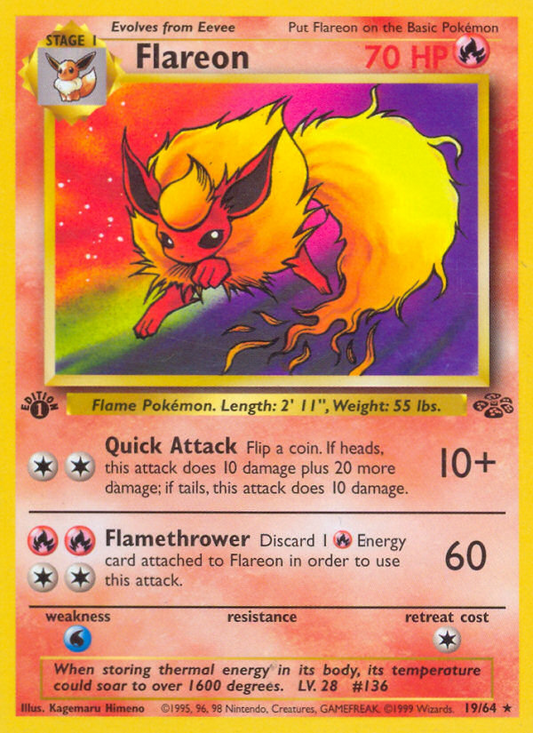 Flareon (019/64) Reverse Holo card image