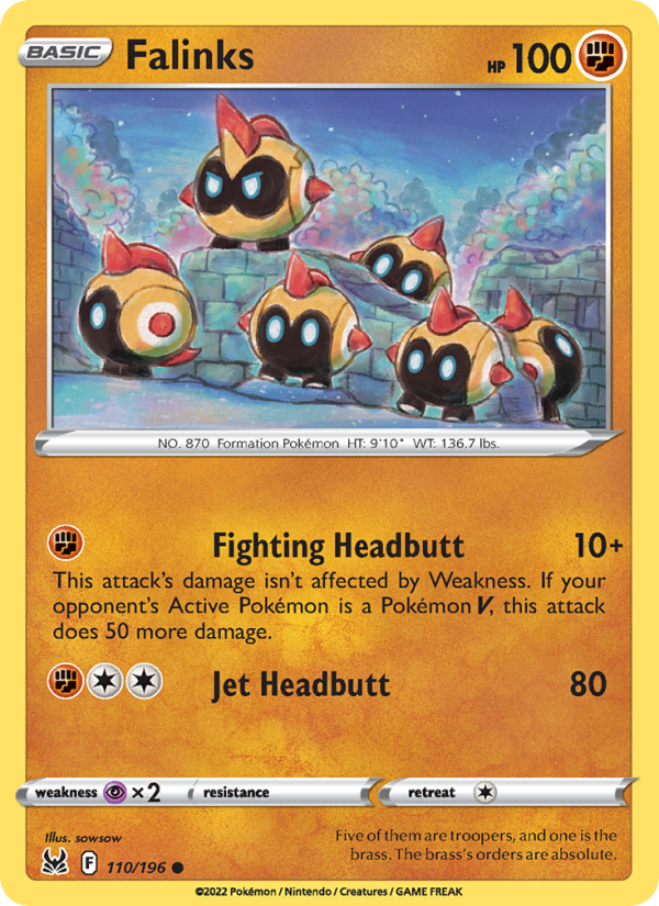 Falinks (110/196) Reverse Holo card image