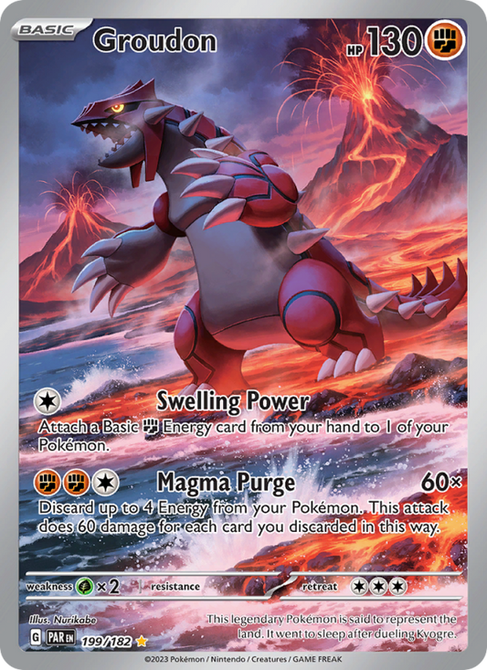 Groudon (199/182) Holographic card image