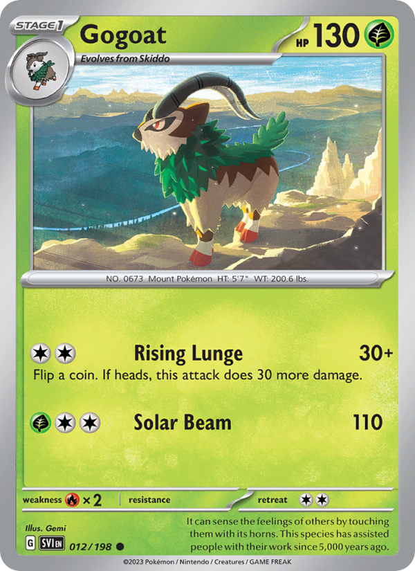 Gogoat (012/198) Reverse Holo card image