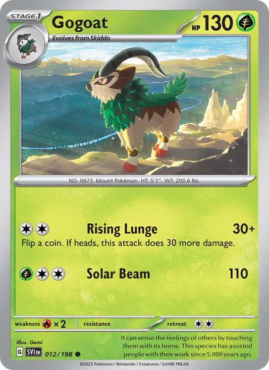 Gogoat (012/198) Reverse Holo card image