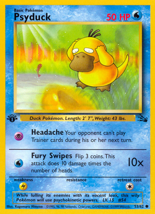 Psyduck (053/62) Reverse Holo card image