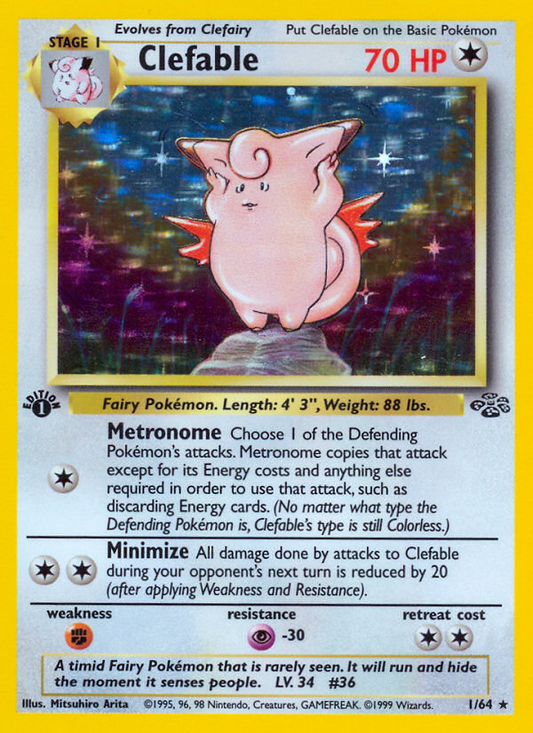 Clefable (001/64) Reverse Holo card image