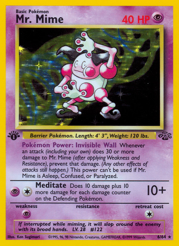 Mr. Mime (006/64) Reverse Holo card image