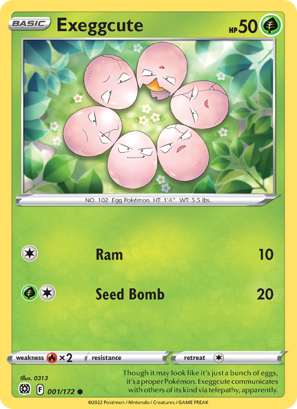 Exeggcute (001/172) Reverse Holo card image