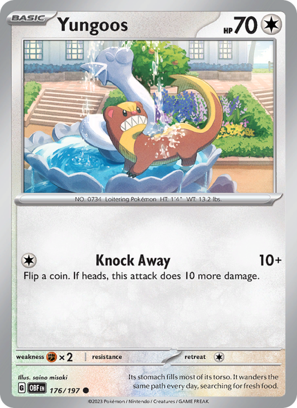 Yungoos (176/197) Reverse Holo card image