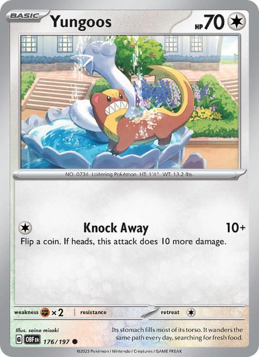 Yungoos (176/197) Reverse Holo card image