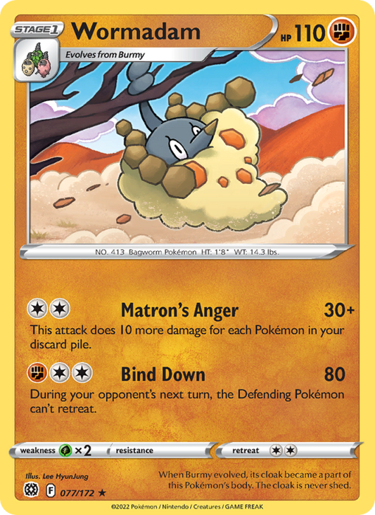 Wormadam (077/172) Reverse Holo card image