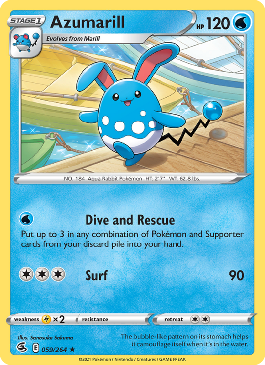 Azumarill (059/264) Reverse Holo card image