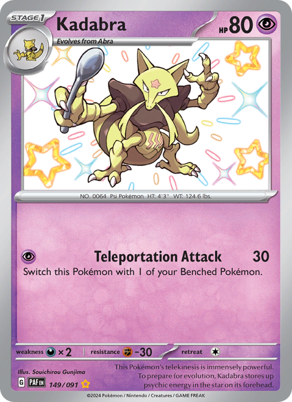 Kadabra (149/91) Holographic card image