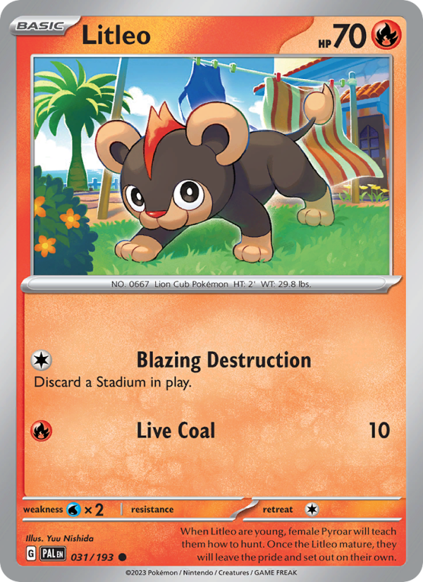 Litleo (031/193) Reverse Holo card image