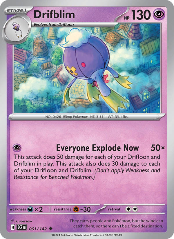 Drifblim (061/142) Reverse Holo card image