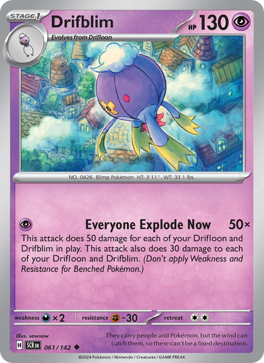 Drifblim (061/142) Reverse Holo card image