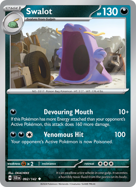 Swalot (092/142) Reverse Holo card image