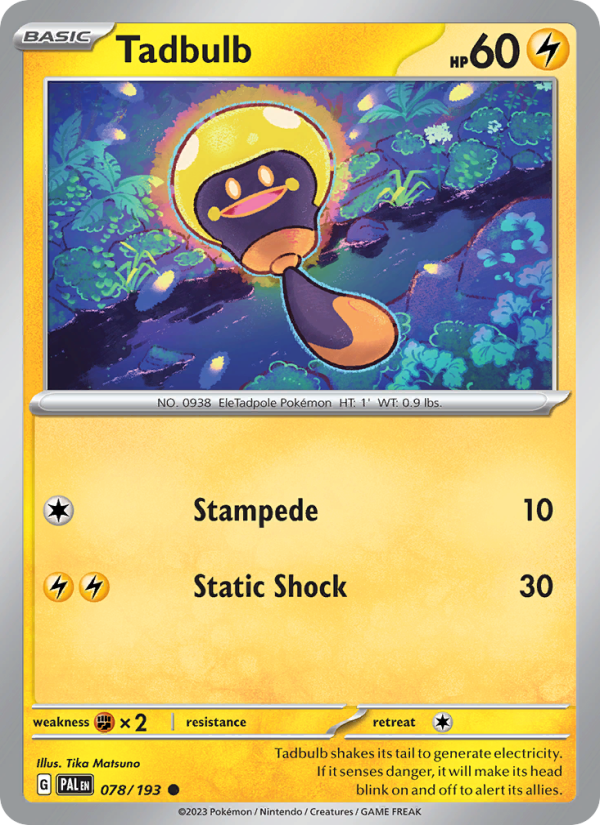 Tadbulb (078/193) Reverse Holo card image
