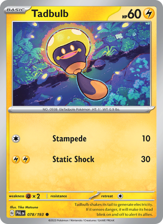 Tadbulb (078/193) Reverse Holo card image