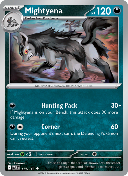 Mightyena (114/167) Reverse Holo card image