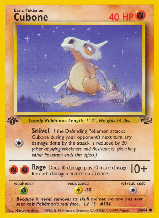 Cubone (050/64) Reverse Holo card image