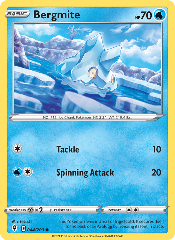 Bergmite (044/203) Reverse Holo card image