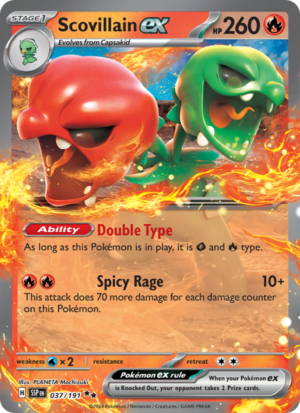 Scovillain ex (037/191) Holographic card image