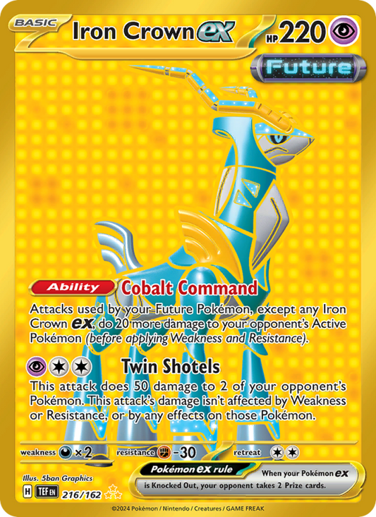 Iron Crown ex (216/162) Holographic card image
