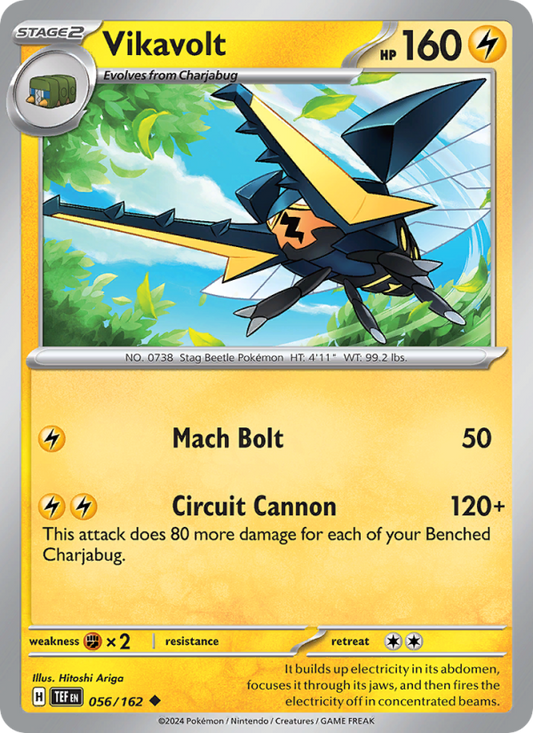 Vikavolt (056/162) Reverse Holo card image