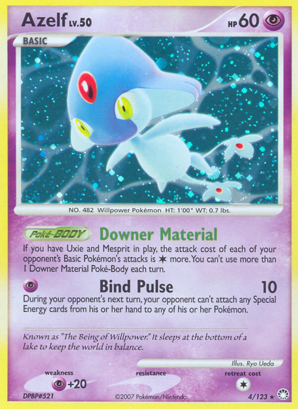 Azelf (004/122) Reverse Holo card image