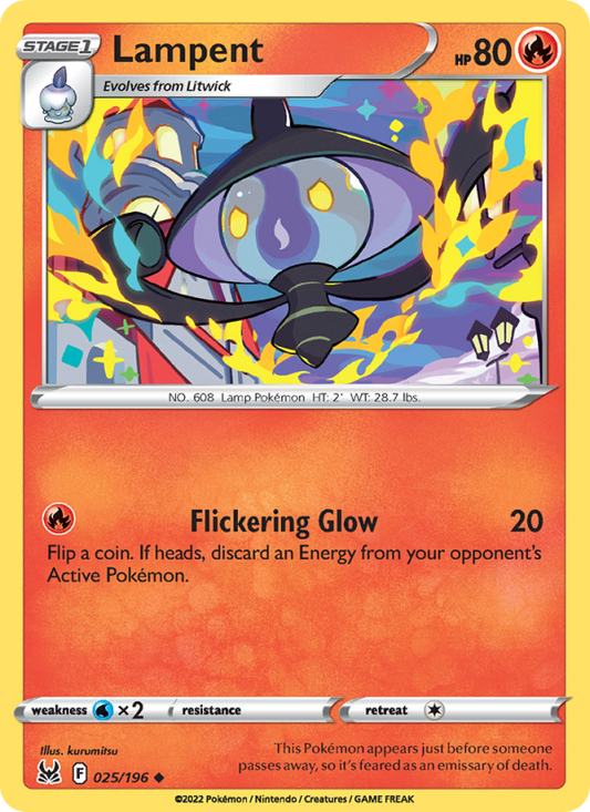 Lampent (025/196) Reverse Holo card image