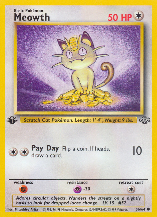 Meowth (056/64) Reverse Holo card image