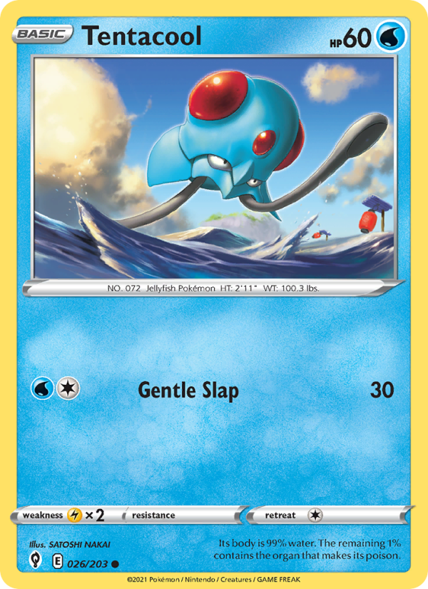 Tentacool (026/203) Reverse Holo card image