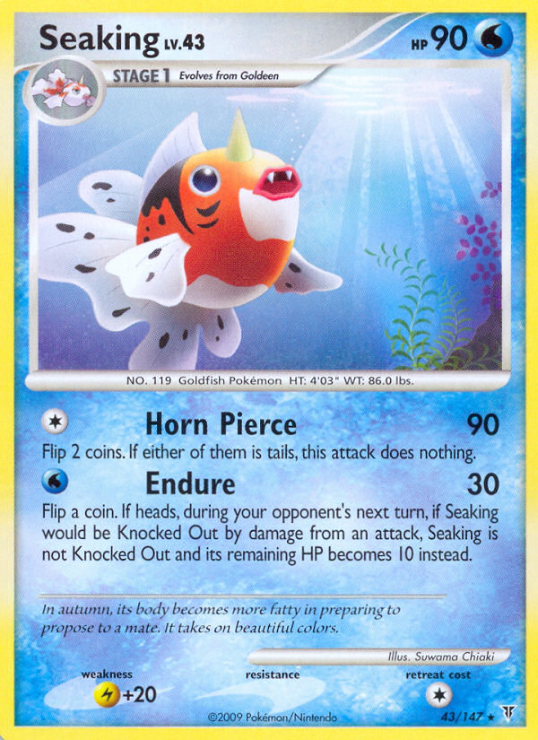 Seaking (043/147) Reverse Holo card image